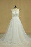 2024 Spaghetti Straps A Line Wedding Dresses P7A15A1X