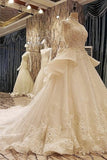 2024 New Arrival Marvelous High Neck Wedding Dresses With Bow Knot Appliques PZ2JDA1X