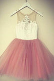 Blush Pink Homecoming Dresses Cheap Short Lace Homecoming Dress for teens