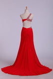 2024 Prom Dresses Red One Shoulder P6J6LN6P