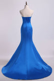 2024 Evening Dresses Sweetheart Mermaid/Trumpet Satin Court PFFDG9X3