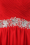 2024 Prom Dresses A Line Scoop Chiffon With Beads And Ruffles PSDSZY5C