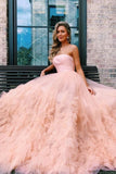 A-Line Strapless Long Prom Dress PHDY3NTM