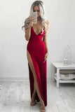 2024 New Arrival Sheath Straps Evening Dresses Stretch P87Z38S6