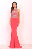 2024 Spandex Scoop With Beading Prom Dresses P5KBHHL8