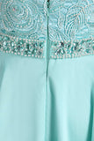 2024 New Arrival A Line Prom Dresses Satin With Beads Floor PEA4349F