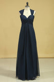 2024 Popular Prom Dresses A Line Floor Length PRLF76AX