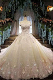 2024 Gorgeous Wedding Dresses Lace Up Off The Shoulder With Appliques And P8G4PRKN