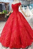 2024 Quinceanera Dresses Off The Shoulder Lace PBJQSMPA