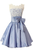 2024 Scoop With Applique And Bow Knot Taffeta A P9YH24G7