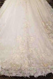 2024 New Arrival Floral Wedding Dresses Lace Up With Appliques P9EP7NQ1