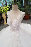 2024 New Arrival Wedding Dresses Lace Up With Appliques PSKY6H7E