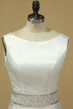 2024 Scoop Neckline Princess Open Back Wedding Dress PCZD5TAM