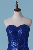 2024 Prom Dresses Mermaid Sweetheart Sequins With PRHJ2CHR