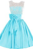 2024 Scoop With Applique And Bow Knot Taffeta A P9YH24G7