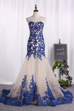 2024 Prom Dresses Sweetheart Tulle With Applique PRD3NQB1