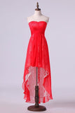 2024 Homecoming Dresses Asymmetrical Train Sweetheart A Line P64GPAKP