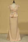 2024 Sheath Mother Of The Bride Dresses V Neck PQH88B92