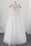 2024 Flower Girl Dresses Scoop With Beading A PBJ8F9YP