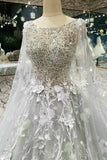 2024 New Arrival Floral Wedding Dresses Lace Up Scoop PYRMMK2D