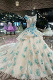 2024 Off The Shoulder Tulle Flower A Line Wedding Dresses PQS1GY2H