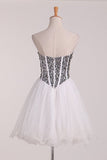 2024 Homecoming Dresses Sweetheart Beaded Bodice A Line PH4N3ZZ1