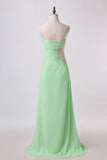 2024 Prom Dress Column Beaded Floor Length With Slit And P3S47J4S