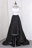 2024 Prom Dresses Asymmetrical Scoop A Line Satin PXR7NN2B