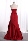 2024 New Arrival Evening Dresses Mermaid Sweetheart Satin PEE2YTT3