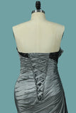 2024 Hot Sale Strapless Taffeta Prom Dresses Mermaid Sweep/Brush PNQ1LGF6