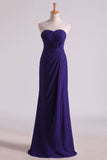 2024 Regency Evening Dresses Sweetheart Ruffled Bodice Floor Length P8AKP8TE