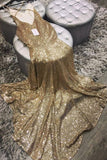 2024 Spaghetti Straps Sequins Mermaid Prom P53HE5PY