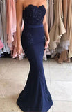 Sweetheart Beading Bodice Long Mermaid Prom Dresses Evening