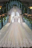 2024 Marvelous Wedding Dresses Zipper Up With Appliques And Beads PLG3YKAJ