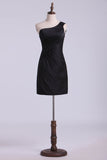 2024 Sheath/Column One Shoulder Short/Mini Chiffon