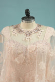 2024 Lace Sweetheart With Beading And Applique Prom PS9P1TZJ