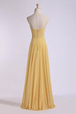 2024 Bridesmaid Dresses Floor Length Sweetheart Sheath/Column Chiffon With P65NZYSC