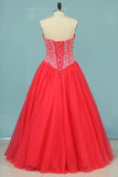 2024 Ball Gown Sweetheart Floor Length Quinceanera Dresses PQ5HCQKK