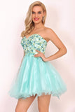 2024 Homecoming Dresses A-Line Boat Neck Short/Mini Beaded P29MRREZ