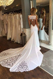 2024 New Arrival Scoop Chiffon Wedding Dresses With PS4KEKG9