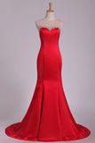 2024 New Arrival Scoop Prom Dresses Mermaid Satin With P2LPNMMB