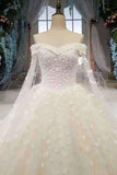 2024 New Arrival Bling Bling Wedding Dresses Lace Up Off The Shoulder P89MKX98