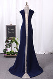 2024 High Neck Spandex With Beading Mermaid P9DA6JHA