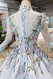 2024 Ball Gown Lace Up Back Cathedral Train Wedding Dress Appliques&Beads PPTCFFT7