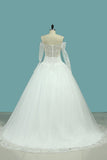 2024 Hot Wedding Dresses Sweetheart Ball Gown Tulle PQRPK4NX