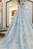 2024 Shiny Wedding Dresses Off The Shoulder A-Line With Handmade PMRTGAR8