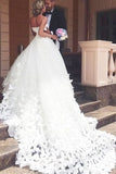 2024 Sweetheart Wedding Dresses A Line Tulle PDK6K9XZ