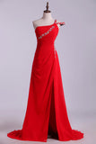 2024 Prom Dresses Sheath Floor Length One Shoulder PYMJPNJ4