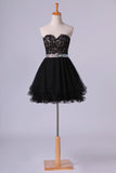 2024 Sweetheart A Line Short Homecoming Dress With PFFALH6M