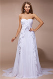 Sheath/Column Sweetheart Sleeveless Long Ruffles Chiffon Dresses TPP0003910